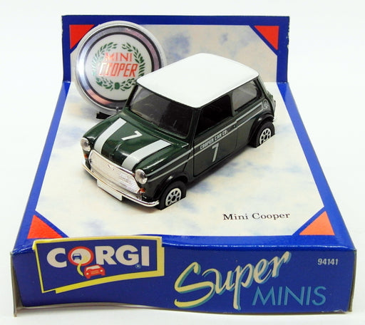 Corgi 1/36 Scale Model Car 94141 - Mini Cooper - Green/White