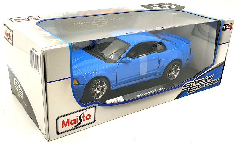 Maisto 1/18 Scale Diecast 46629 - 2003 Ford SVT Cobra - Blue