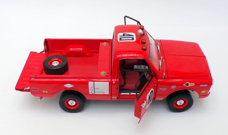 Highway 61 1/18 Scale HWY-18007 - 1969 Chevrolet C10 - #40 Baja 1000 Truck - Red