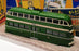 Corgi 1/76 Scale Diecast 43502 - Blackpool Balloon Tram Wartime - Green
