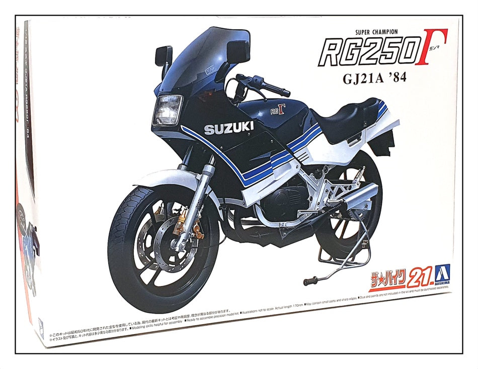 Aoshima 1/12 Scale Unbuilt Kit 063224 - 1984 Suzuki GJ21A RG250 Motorbike