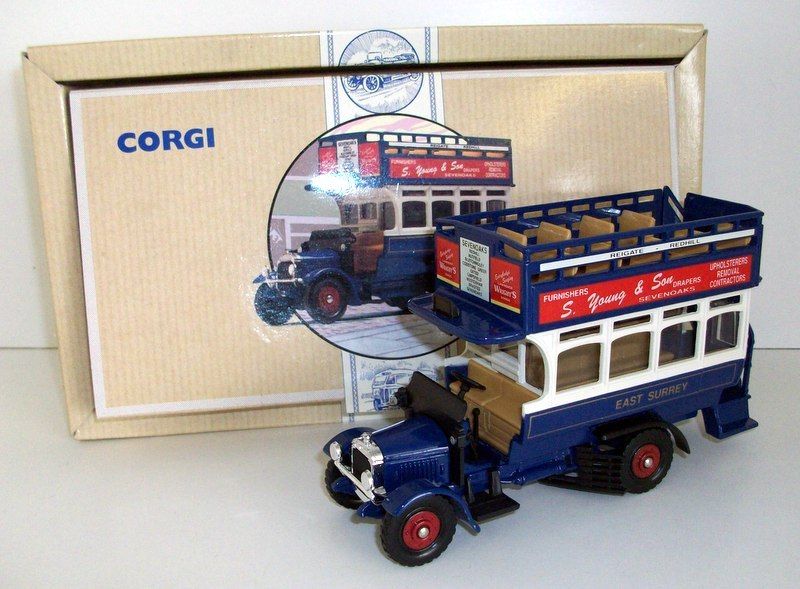 CORGI 1/50 96985 - THE THORNYCROFT - EAST SURREY OPEN TOP BUS