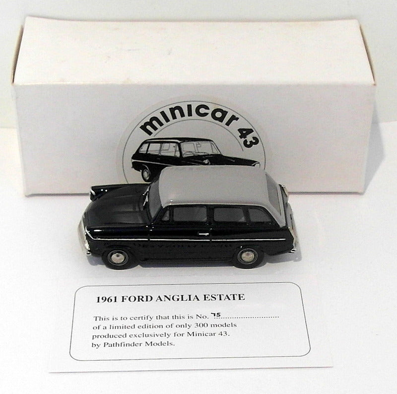 Pathfinder Minicar 43 1/43 Scale MIN8 - 1961 Ford Anglia ESTATE 1 Of 300 Bl/Gry