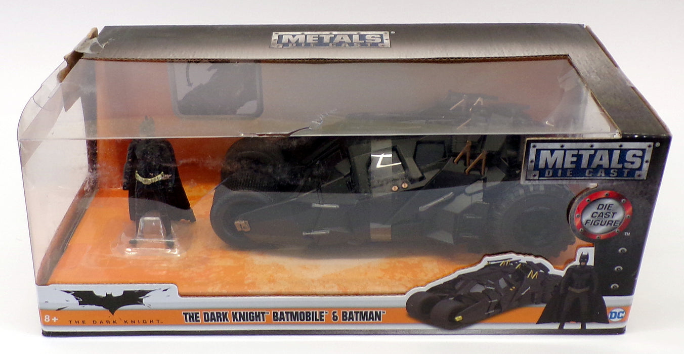 Jada Toys 1:24 Scale The Dark Knight Batmobile Die-Cast Vehicle With Batman Figure