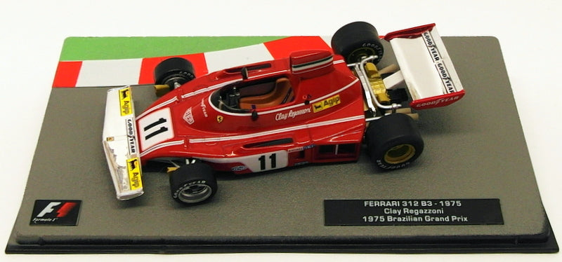 Altaya 1/43 Scale Model Car 23318V - F1 Ferrari 312 B3 - Regazzoni Brazil GP '75
