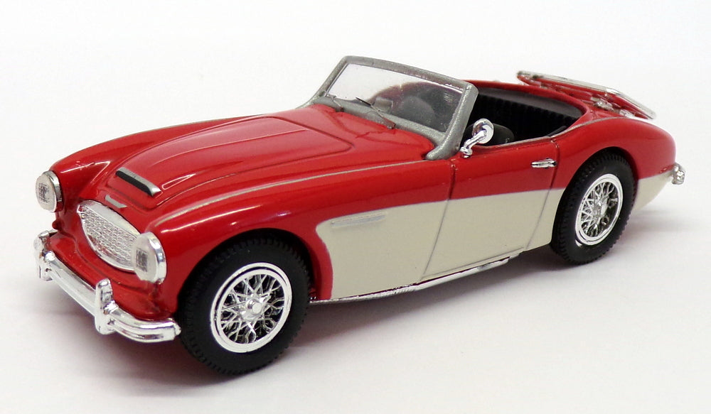 Vanguards 1/43 Scale Model Car VA51000 - Austin Healey Open Top - Red/Ivory