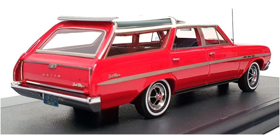 Matrix 1/43 Scale MX20206-112 - 1965 Buick Sport Wagon - White/Red
