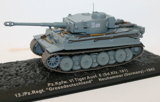 Altaya 1/72 Scale Diecast - Pz.Kpfw VI Tiger Ausf E - 13Pz Regt - Neuhammer 1943