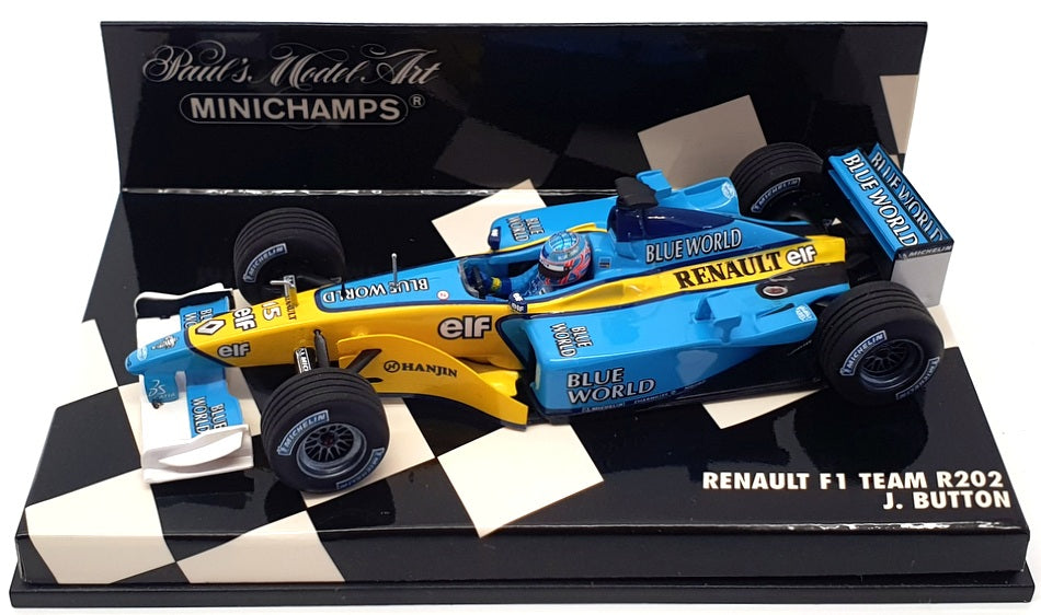 Minichamps 1/43 Scale 400 020015 - F1 Renault R202 - J.Button 2002