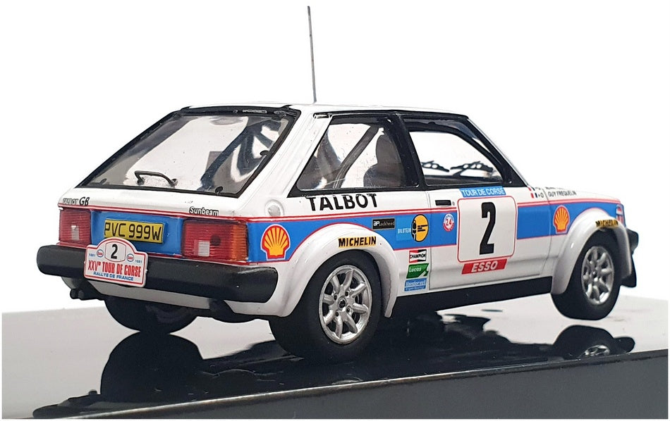 Ixo 1/43 Scale RAC370A - Talbot Sunbeam Lotus Tour de Corse 1981 - White