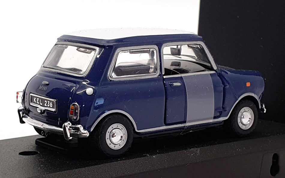 Cararama 1/43 Scale Diecast 141BW - Mini Cooper - Blue/White