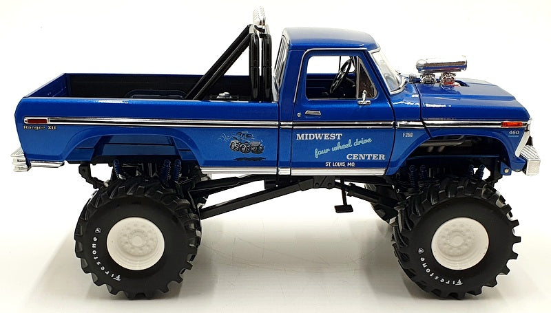 Greenlight  1/18 Scale Diecast 13605 - 1974 Ford F-250 Monster Truck Midwest 4WD