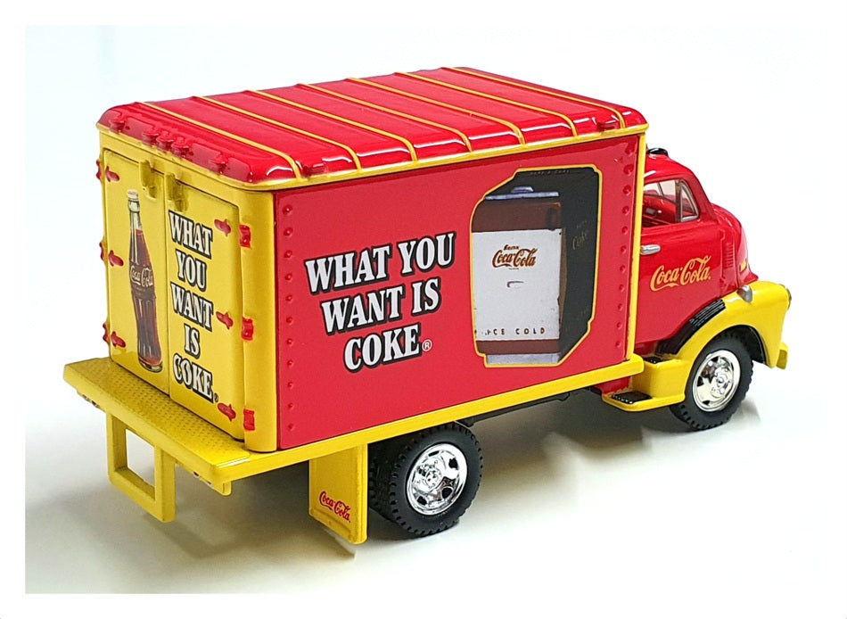 Matchbox 12cm Long YYM96504 - 1948 GMC COE Truck Coca Cola - Red/Yellow