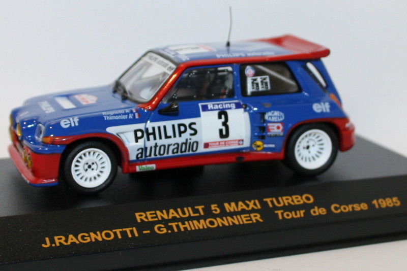 Ixo 1/43 Scale - Renault 5 Maxi Turbo Tour de Course 1985 Ragnotti Thimonnier