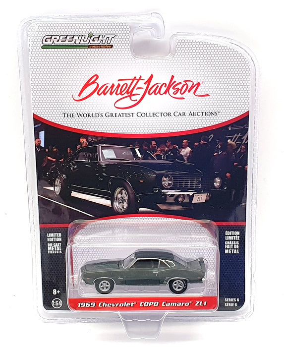 Greenlight 1/64 Scale Model Car 37220-B - 1969 Chevrolet COPD Camaro ZL1 - Green