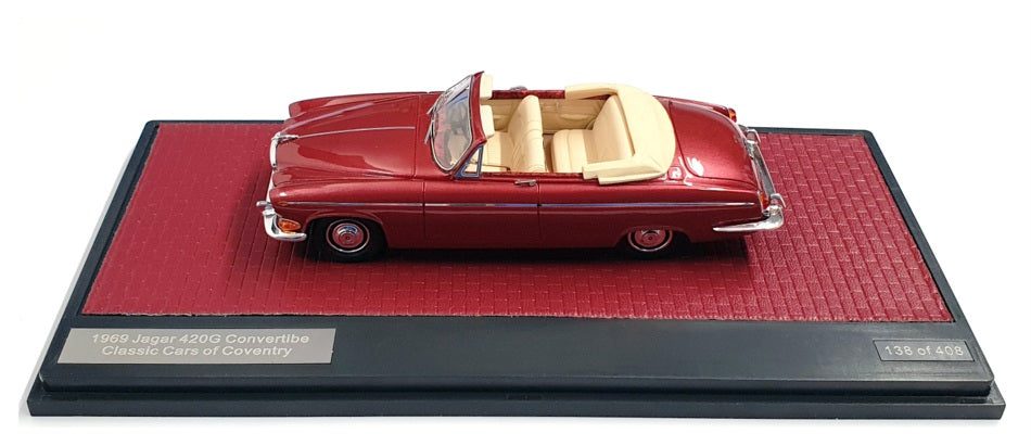 Matrix 1/43 Scale MX41001-192 - 1969 Jaguar 420G Convertible - Met Red
