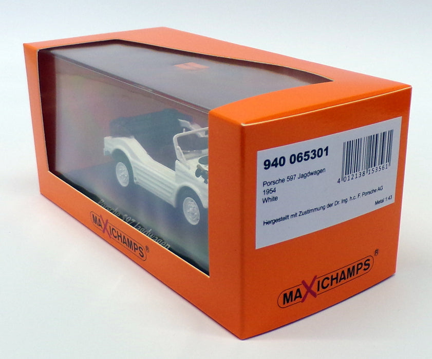Maxichamps 1/43 Scale 940 065301 - 1954 Porsche 597 Jagdwagen - White