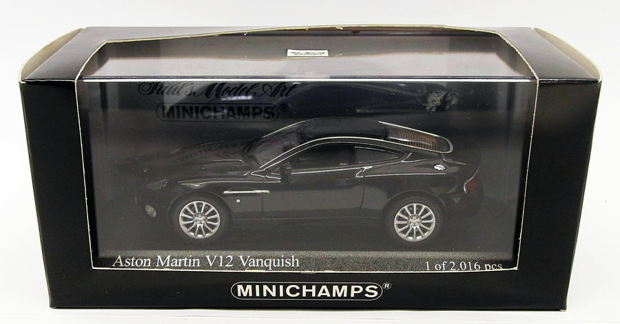 Minichamps 1/43 Scale 400 137221 - Aston Martin V12 Vanquish - Black