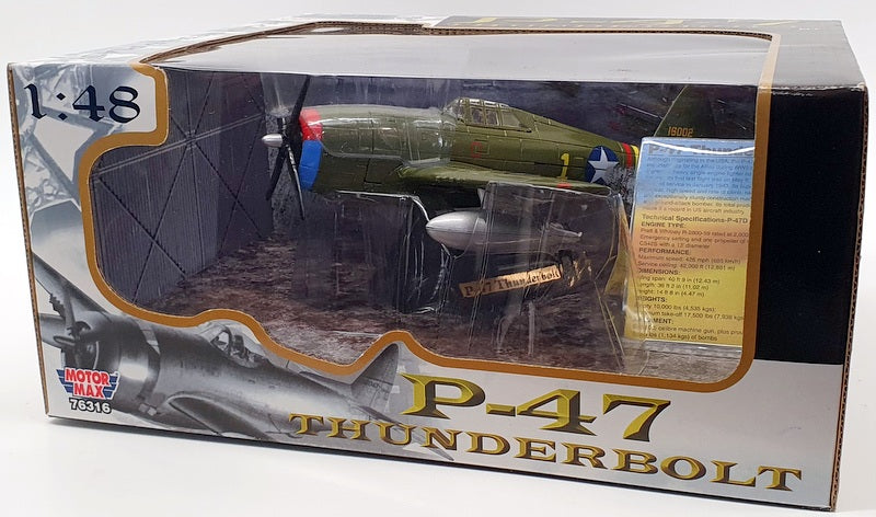 Motor Max 1/48 Scale Model Aircraft 76316 - P47 Thunderbolt