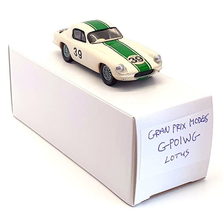 Grand Prix Models 1/43 Scale GP01WG - Lotus Elite 10th LM 1963 - #39 White/Green