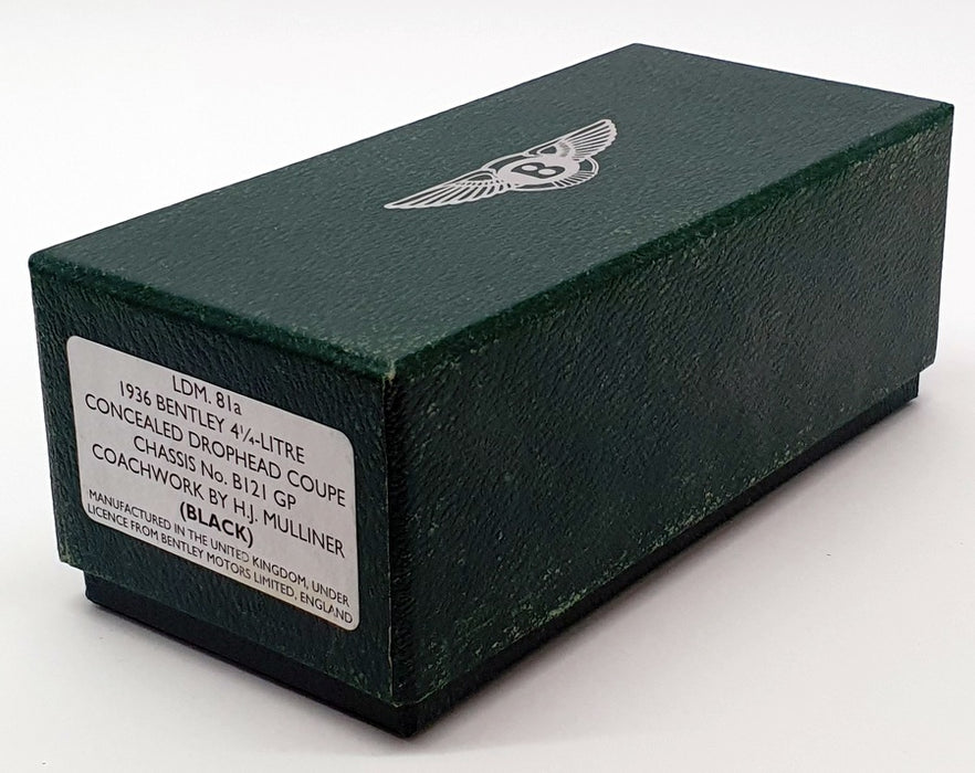 Lansdowne Models 1/43 Scale LDM81A - 1936 Bentley 4 1/4L Concealed DHC - Black
