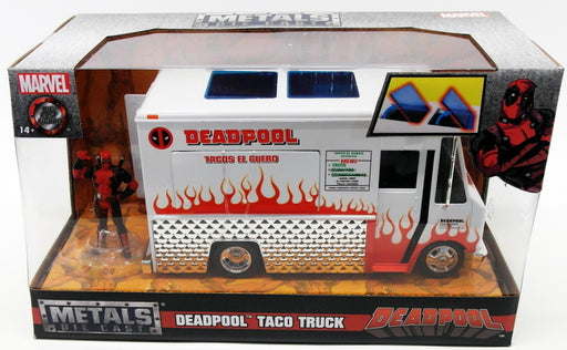 Jada 1/24 Scale Diecast 99730 - Chevrolet Taco Truck - Deadpool Marvel