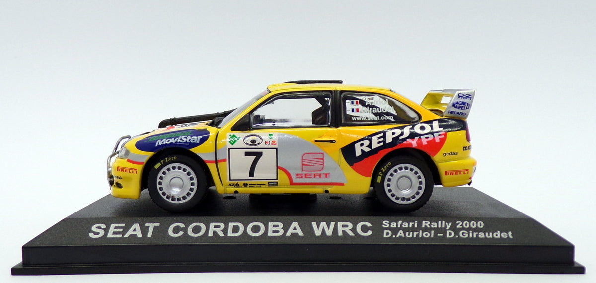Altaya 1/43 Scale AL121219 - Seat Cordoba WRC - #7 Safari Rally 2000