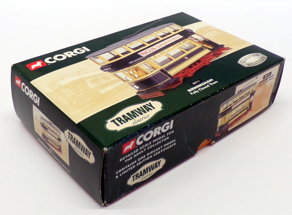Corgi 12cm Long Diecast 36711 - Fully Closed Tram - Birmingham