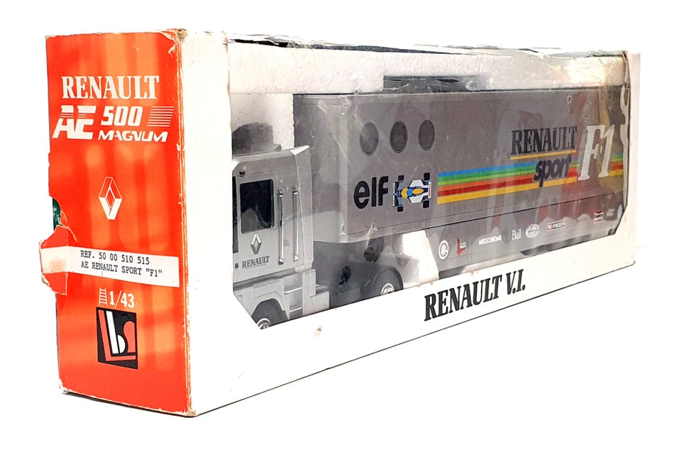 Eligor 1/43 Scale 50 00 510 515 - Renault AE 500 Transporter Magnum F1 Team
