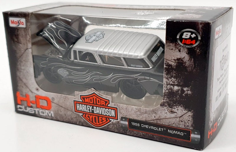 Maisto 1/64 Scale Model Car #11380 - 1955 Chevrolet Nomad - Black
