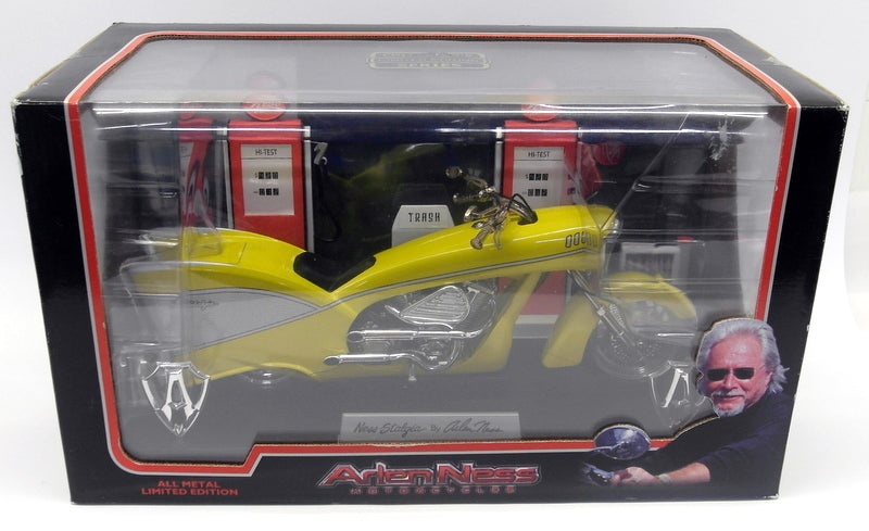 TOY ZONE 30cms - 89999 Arlen Ness Motorcycles Ness-Stalgia Yellow