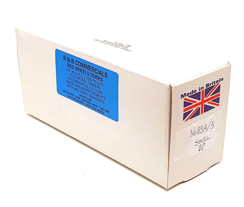 B&B Models 1/60 Scale No.83A/3 - Bedford OB 350 Gallon Petrol Tanker - Shell BP