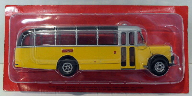 Atlas Editions 1/43 Scale MAG HC05 - Saurer L4C 1959 - Swiss PTT - Yellow