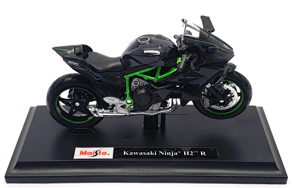 Maisto 1/18 Scale Motorbike 06187 - Kawasaki Ninja H2 R - Dark Grey/Green