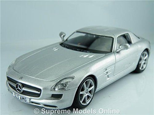 Atlas 1/43 Scale Die-cast metal model - Mercedes Benz SLS AMG Silver