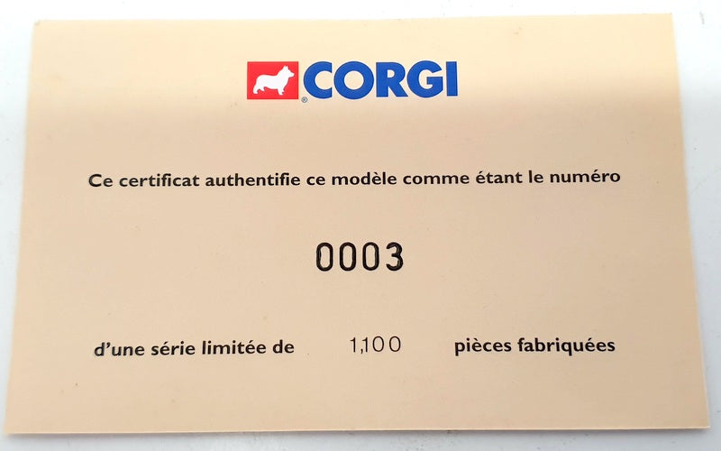 Corgi 1/50 Scale 74602 - Citroen Type 55 Semi Citerne Fuehauf Shell Cert No.3