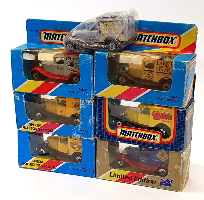 Matchbox Appx 8cm Long Diecast ST009 - Set Of 7 Assorted Vans