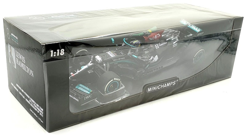 Minichamps 1/18 Scale 110 212044 Mercedes AMG Petronas F1 Hamilton Brazil Flag