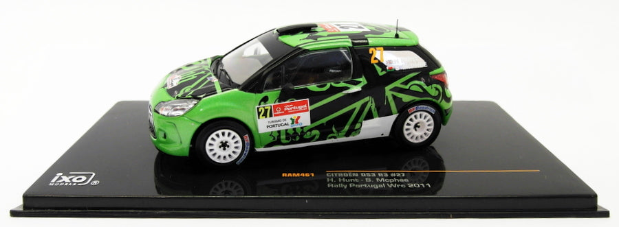 Ixo 1/43 Scale RAM461 - Citroen DS3 R3 - #27 Portugal IRC 2011