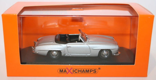Maxichamps 1/43 Scale Diecast 940 033130 Mercedes Benz 190SL 1955 - Silver