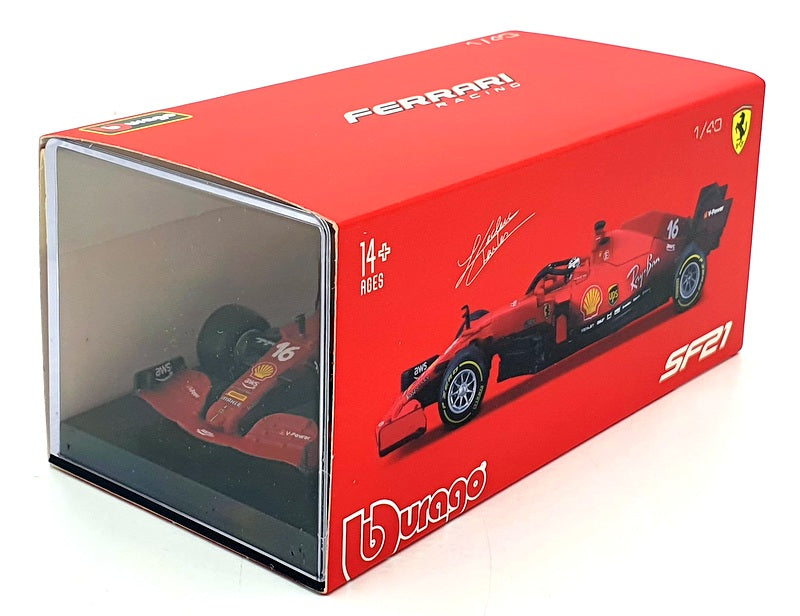 Burago 1/43 Scale 18-36828 - F1 Ferrari SF21 - #16 C.Leclerc