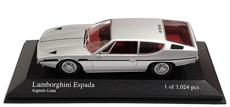 Minichamps 1/43 Scale 400 103301 - 1970 Lamborghini Espada - Silver