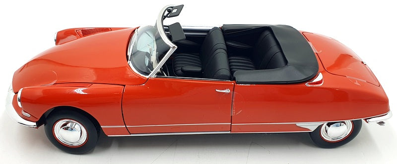 Norev 1/18 Scale Diecast 181599 - Citroen DS 19 Cabriolet 1961 - Corail Red