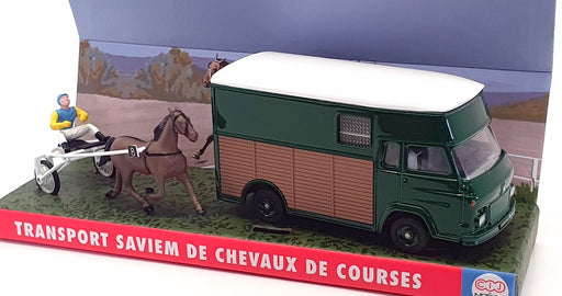 Norev 1/43 Scale 4/74/01 - Saviem Transport de Chevaux - Green