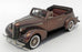 Brooklin 1/43 Scale PC02 - 1937 Pontiac Deluxe 6 4Dr Convertible Sedan - Brown