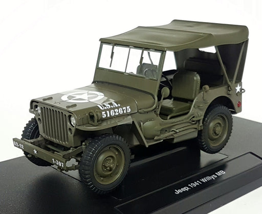 Welly 1/18 Scale Diecast - 18055H-W 1941 Jeep Willys MB Closed top US Army