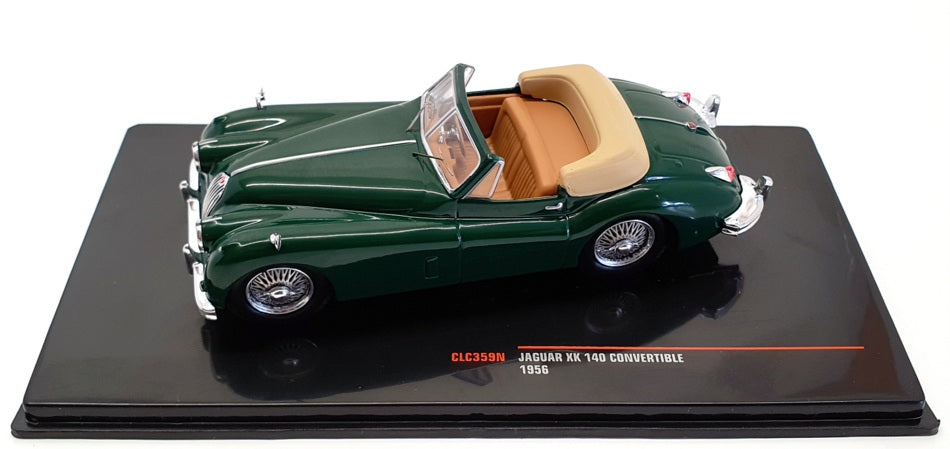 Ixo 1/43 Scale Diecast CLC359N - 1956 Jaguar XK 140 Convertible - Green