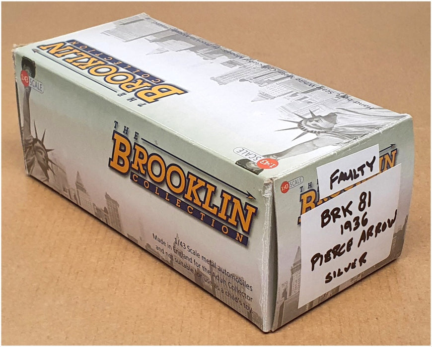 Brooklin Models 1/43 Scale BRK81 - 1936 Pierce Arrow 1601 Sedan - Silver