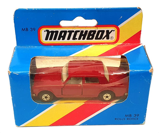 Matchbox 7cm Long Diecast MB39 - Rolls Royce - Red