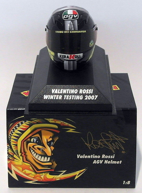 Minichamps 1/8 Scale 397 079046 - AGV Helmet Winter Testing 2007 V. Rossi